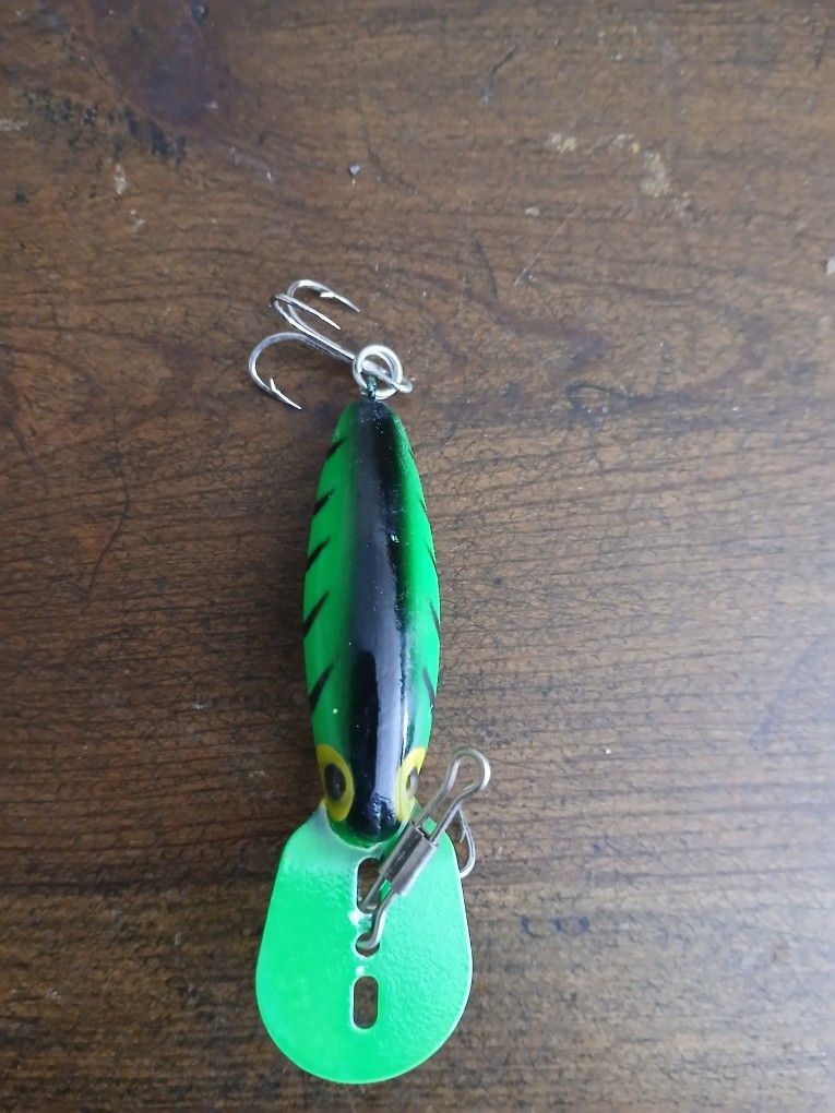 Unused Thin Fin Pre Rapala Storm Lure Green And Black Read Description