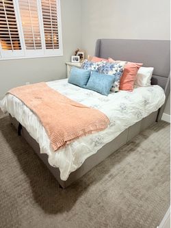 Queen Mattress & Storage Bed Frame for Sale