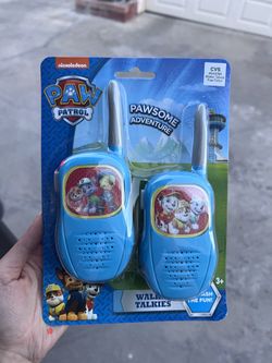 brand new paw patrol walkie talkies 