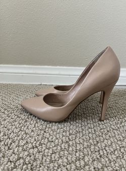 Nude Leather Pumps