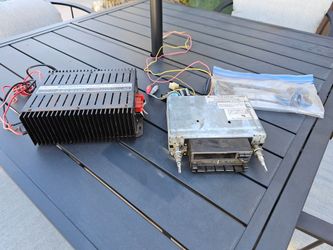 Vintage car stereo equipment