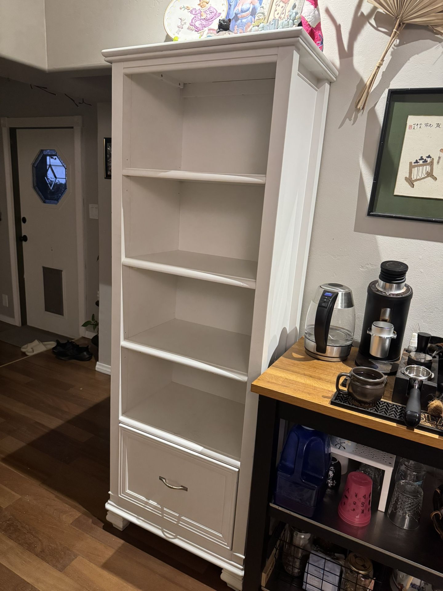 White Cabinet Pantry Kitchen Shelf