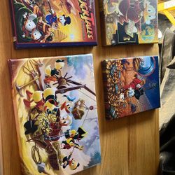 Disneys 4 Piece Wall Canvases Of Scrooge Mcduck