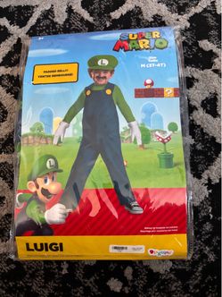 Super Mario Luigi Toddler Costume Size 3T-4T