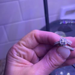 Kay Jewelers 1/2 Engagement Ring And Matching Wedding Band   Thumbnail