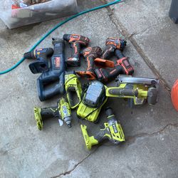 Assorted As Is Battery Powered Tools