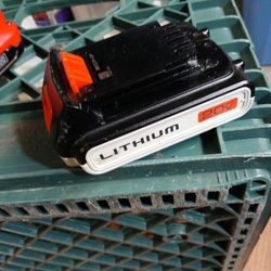 Black and Decker, 20v  Lithium Ion Batery j.B.X 20 