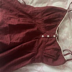 John Galt Red Plaid Tiffany Tank Top