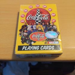 9 Members Of Coca Cola NASCAR Racing Family Playing Cards