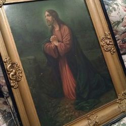 Heavy Antique Wall Hanging of Jesus