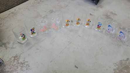 Walt disney collectable glasses