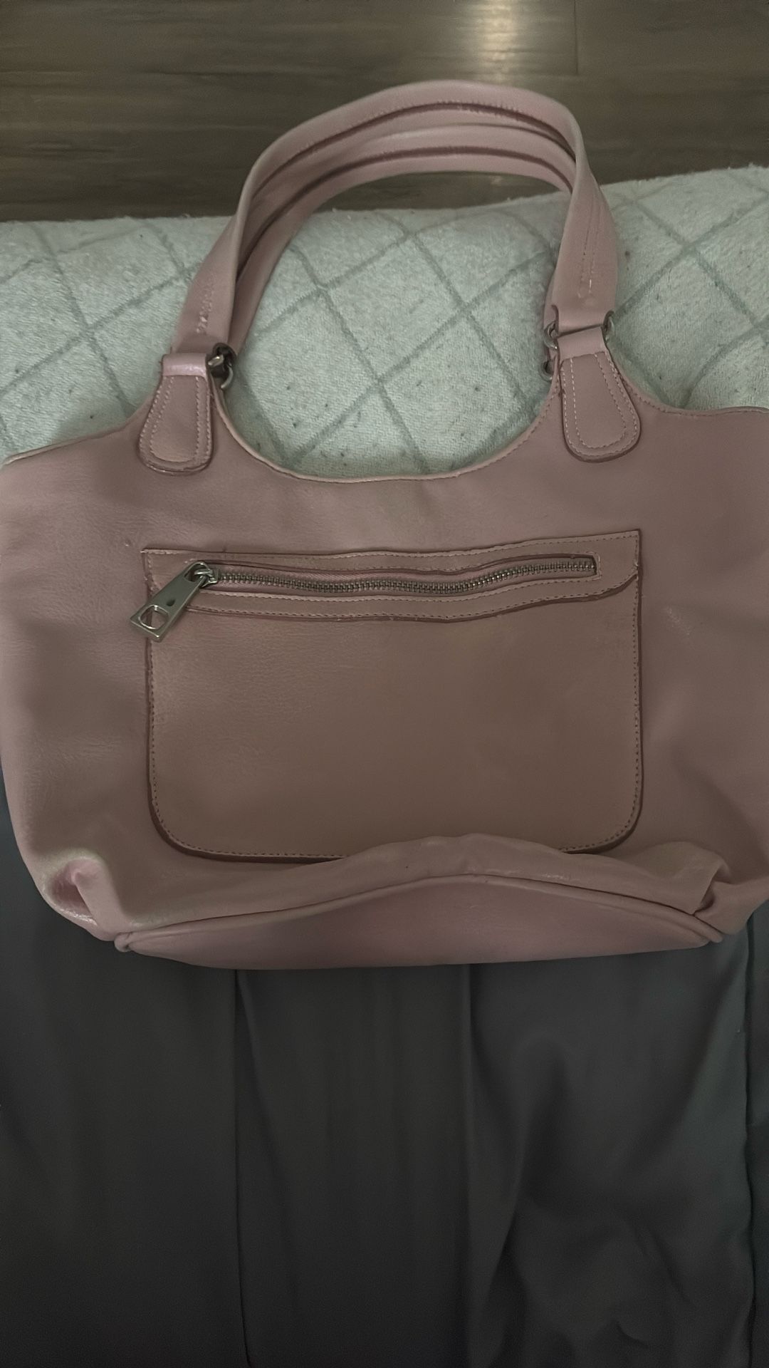 pink handbag