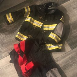 Boys Heavy Duty Firemen Set Costume 