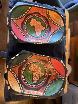 Colorful Wooden  Bowl