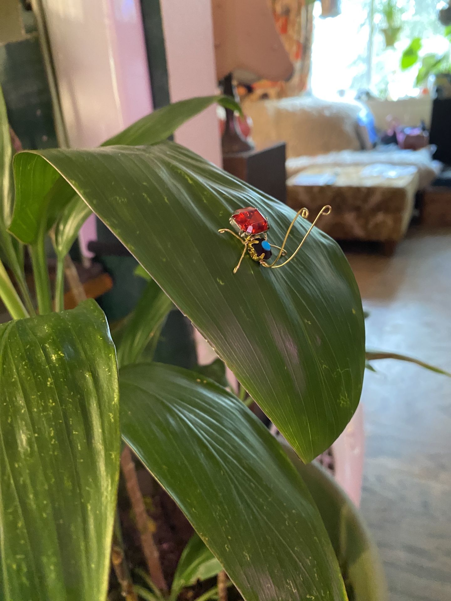 Murano Style Amber Art Glass Fox Figurine 6” Hand Blown Vintage Sculpture