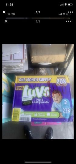 Luvs triple leakguards size 2 , 228 count