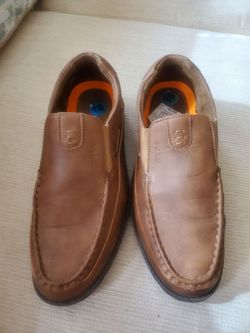 Nice New Men's Brown Faux Leather Slip On Dress Shoes 👞 Size 10