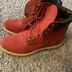 Red Timberland Boots