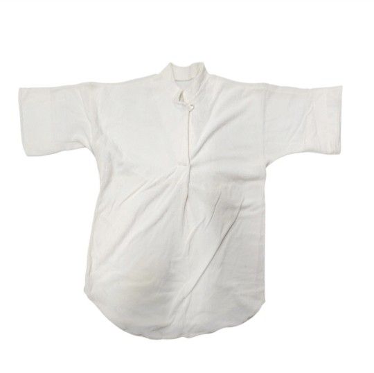 Vintage White Size Small Terrycloth Short Sleeved Tunic