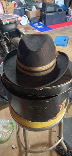 Vintage Brown Felt Fedora Hat