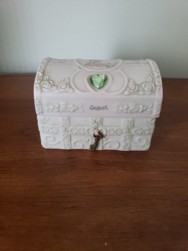 Precious Moments Trinket Box For The Month Of August 