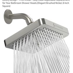 Brand New Shower Head 6inch Square 