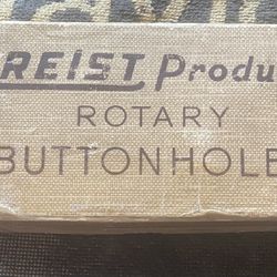 Vintage 1950’s Greist Rotary Button Holer