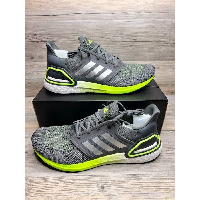 Adidas Ultraboost 20 lime grey sz 11