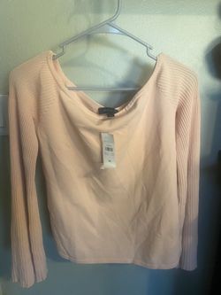 Ann Taylor Light Pink Long Sleeve Medium