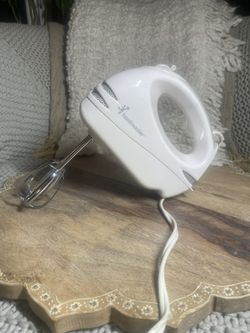 Toastmaster 5-Speed Electric Hand Mixer White Corded Kitchen Appliance
