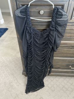 Fashion Nova Meshed Midi Dress