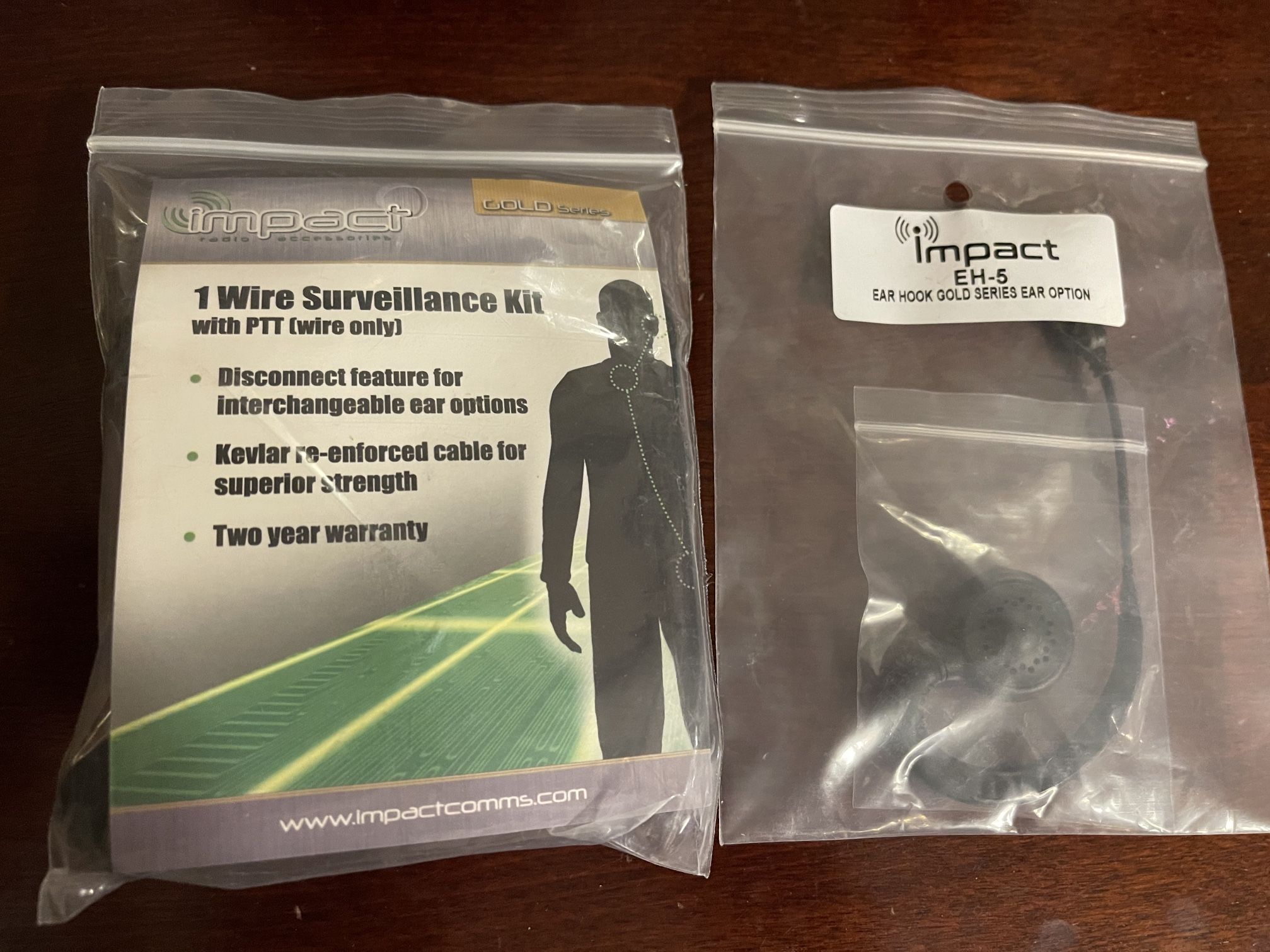 IMPACT Earpiece Compatible with Motorola Radio, Headset Single-Wire Surveillance Kit