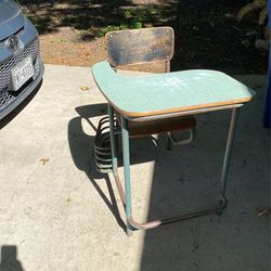 Vintage School desk.. Old 
