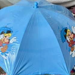 New vintage Disney Mickey Mouse vinyl childs  umbrella