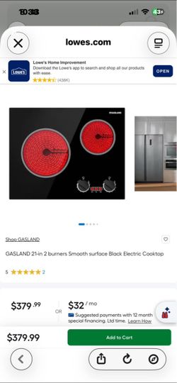 Brand New GASLAND 21” Electric Cooktop