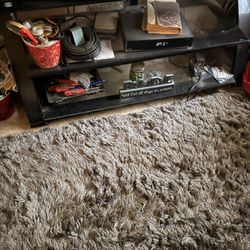 Glass TV stand & Glass Computer deskFor sale