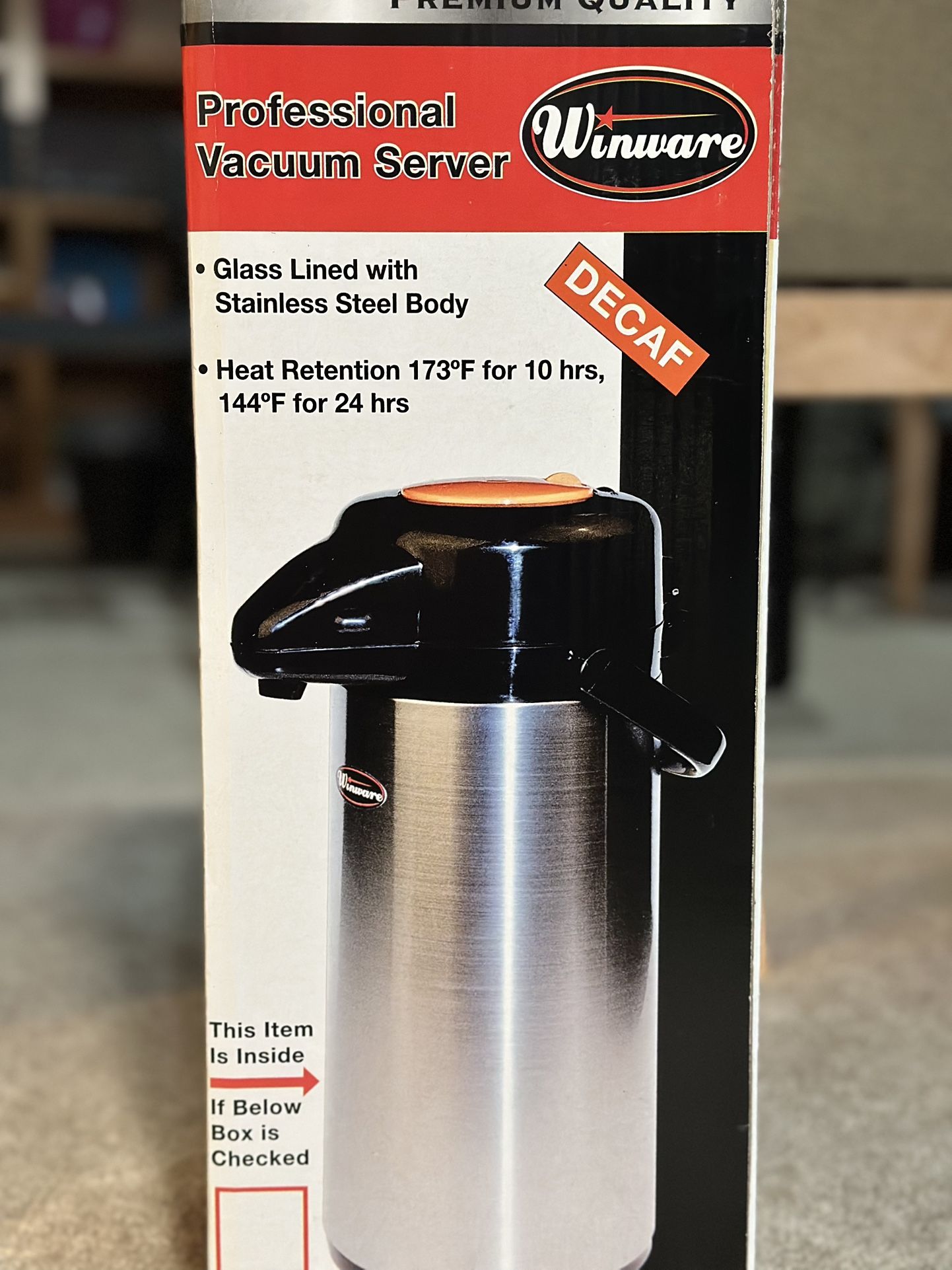 Winware Professional Vacuum Server