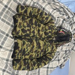 Bathing Ape Bape Puffer Jacket Size Xxl (runs Small)