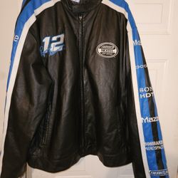 Leather Nascar Jacket 