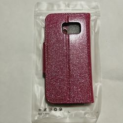 Wallet Case for Samsung Galaxy S7, credit card slots, ID slot,magnetic flap Pink