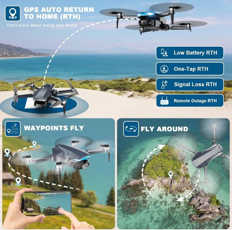 Drone with Camera, 2K HD w/GPS -Brand New In Box