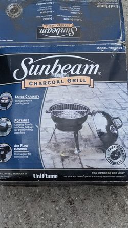 Portable charcoal grill - NEW