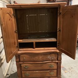 FREE Tall dresser w/ cabinet shelf and drawers