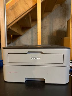 Brother black white printer with ink