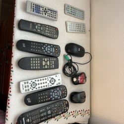 Wire and wireless computer mouse and Tv remote control $4 each