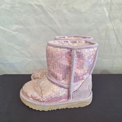 Toddler Girls UGG Classic II Stellar Sequin Boots Size 9