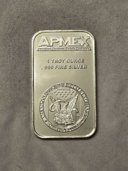 1 Troy Ounce .999 Fine Silver Bar