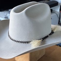 70's 80's Resistol Beaver "125" 7 3/8 - 7 1/2 Silverbelly (read description)