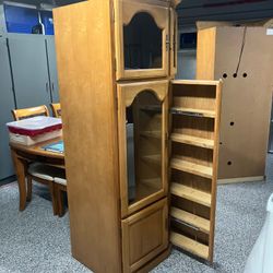 2 Media Entertainment Display Cabinets With Storage 