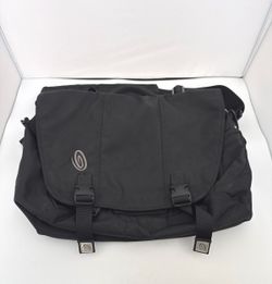 Timbuk2 D-Lux Medium Messenger Laptop Bag Black Gray Red Crossbody Commuter